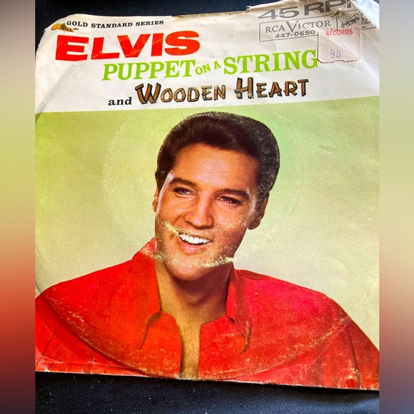 Other - Elvis Presley RCA 45 vinyl record. Songs Puppet On A String/Wooden